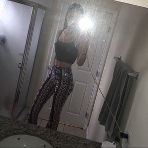 Printed flared bottom paints